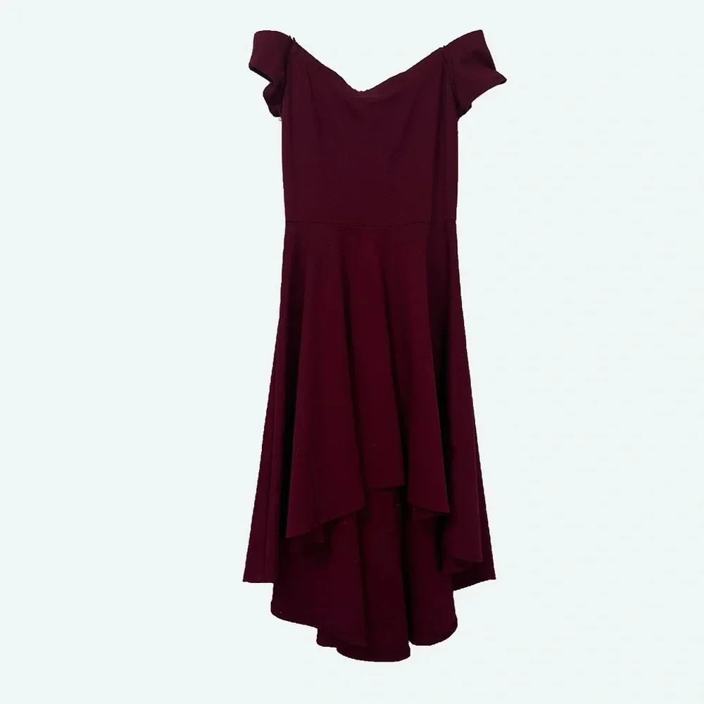 Windsor off the shoulder red cocktail dress NWT